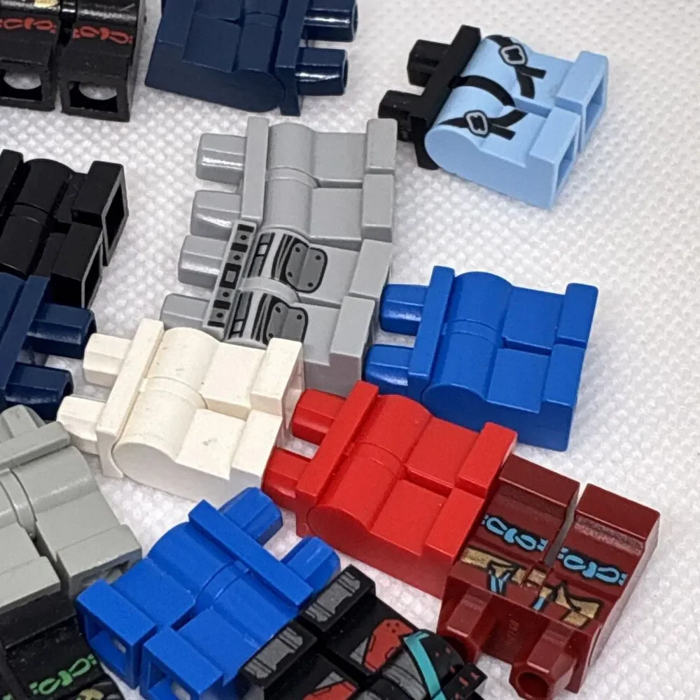 Lego LEGS Minifigure Parts Lot - Legs and Skirts Lot of 62 USED with Wear